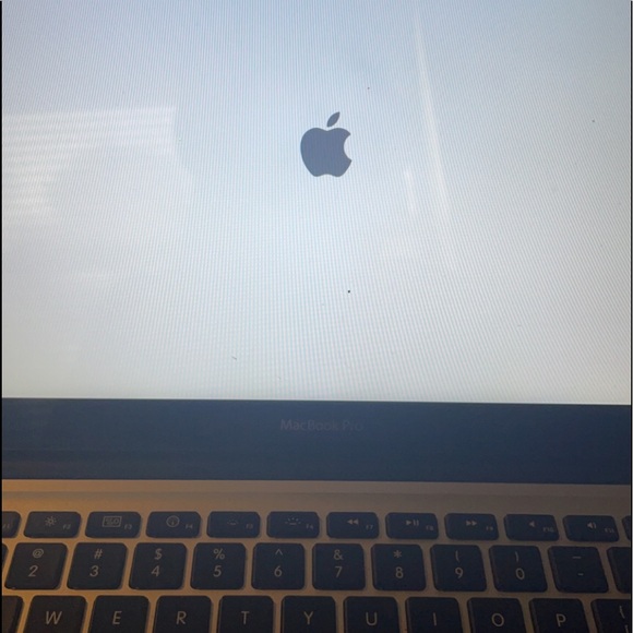 A grey macbook pro!